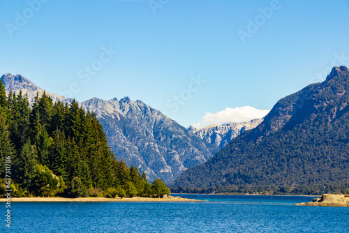Bariloche beautiful scenic views  landscapes  mountains and lakes Patagonia Argentina