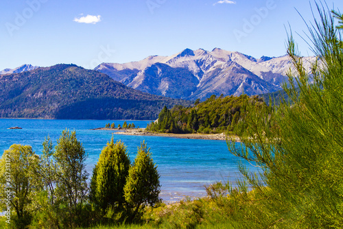 Fototapeta Naklejka Na Ścianę i Meble -  Bariloche beautiful scenic views, landscapes, mountains and lakes Patagonia Argentina