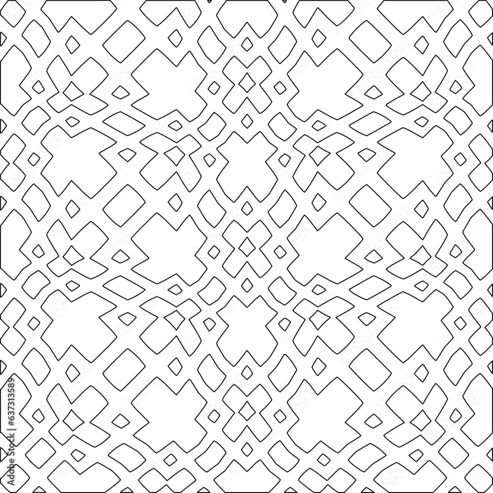 Stylish texture with figures from lines.Abstract geometric black and white pattern for web page, textures, card, poster, fabric, textile. Monochrome graphic repeating design. Stylish texture with figures from lines.Abstract geometric black and white pattern for web page, textures, card, poster, fabric, textile. Monochrome graphic repeating design.