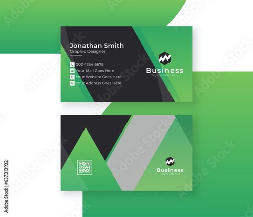 Modern business card design template