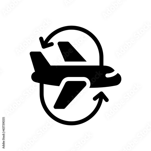 turbulence glyph icon