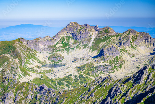 The Mount Svinica in the High Tatras, Carpathian Mountains. photo