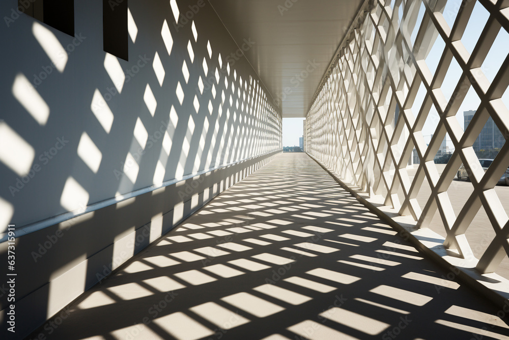 Mesh shadows that create an optical illusion effect, geometric shapes and a play of contrasts to create visual interest. background Mesh shadows that create an optical illusion effect, geometric shapes and a play of contrasts to create visual interest. background