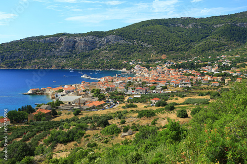 Komiza, touristic destination on Island Vis, Dalmatia, Croatia © Simun Ascic
