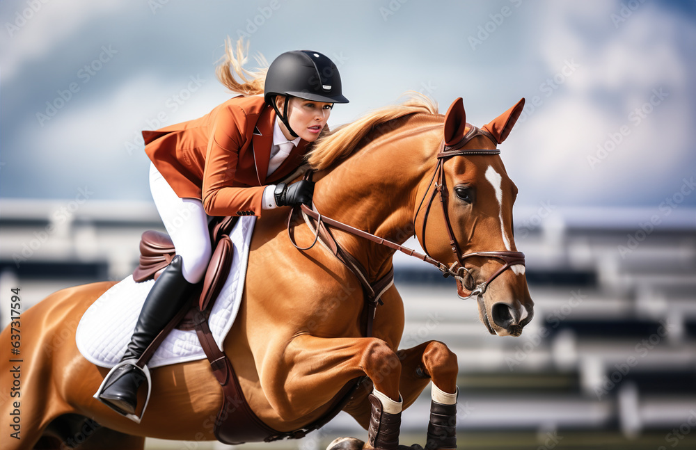 a professional equestrian on a horse jumping over a hurdle a professional equestrian on a horse jumping over a hurdle