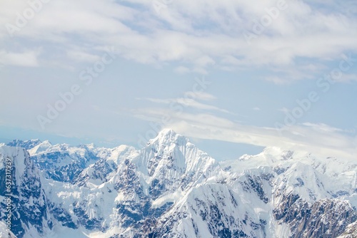 Denali peaks and glaciers © karenfoleyphoto