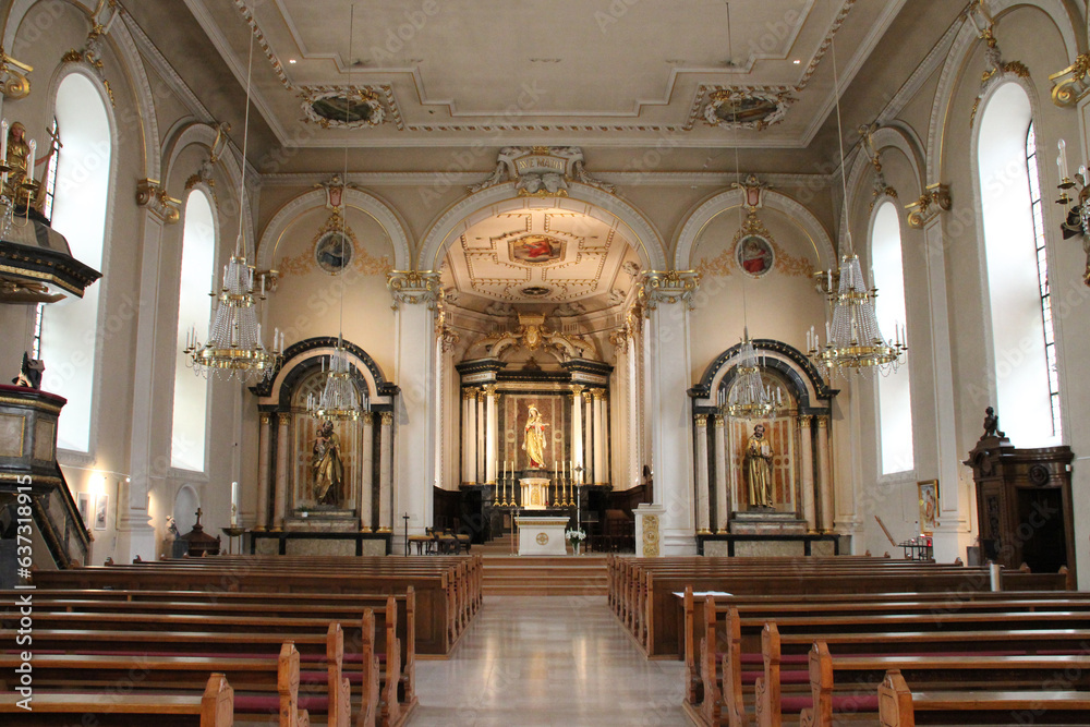 sainte-marie church in mulhouse in alsace (france)