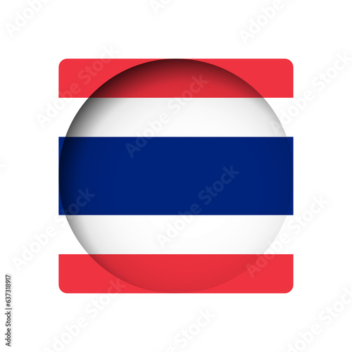 Free Download Thailand flag - behind the cut circle paper hole with inner shadow. - GFXLoad