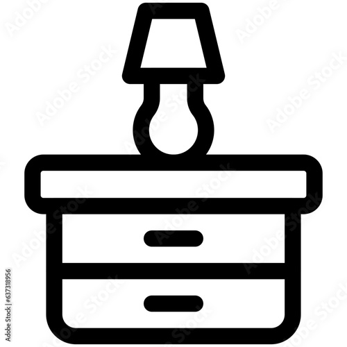 bedside table icon