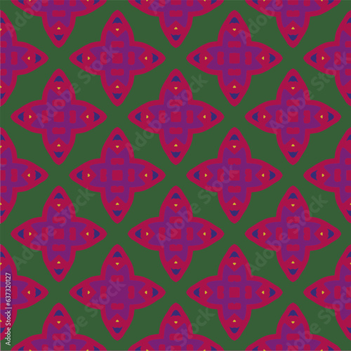 Ornament in ethnic style.Seamless pattern with abstract shapes. Repeat design for fashion, textile design,  on wall paper, wrapping paper, fabrics and home decor.