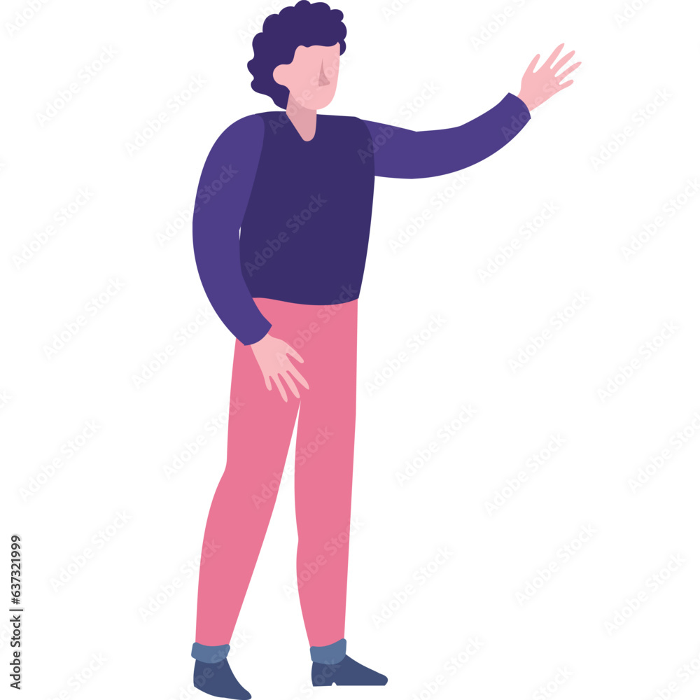 Customer review vector man gesturing give feedback Customer review vector man gesturing give feedback