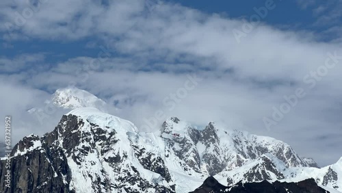 Float plane in Denali Mountains