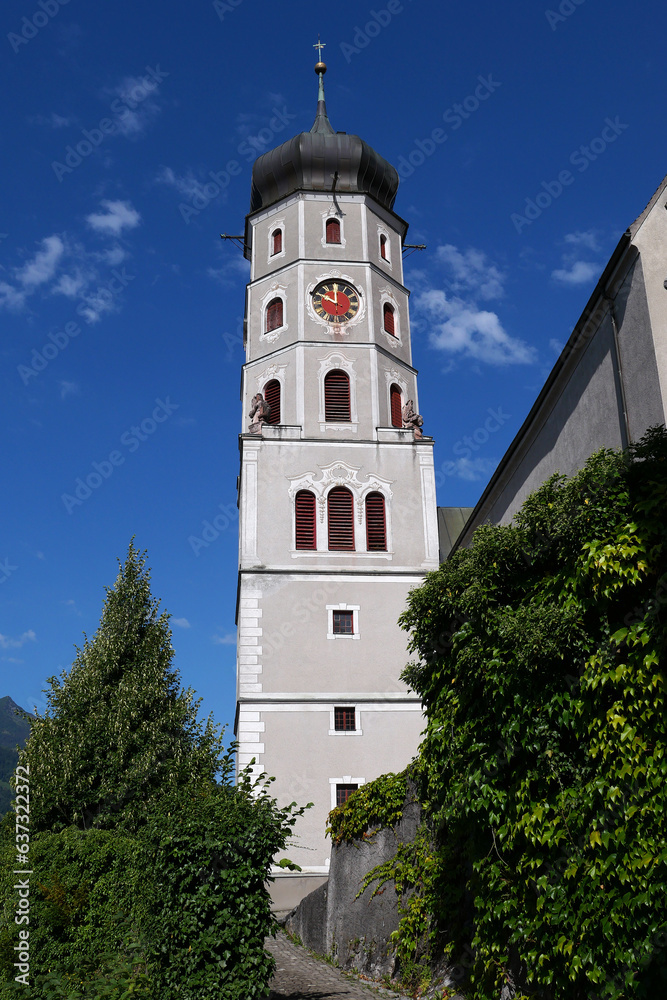 Fototapeta premium Laurentius Kirche in Bluddenz