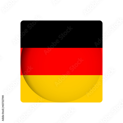 Free Download Germany flag - behind the cut circle paper hole with inner shadow. - GFXLoad