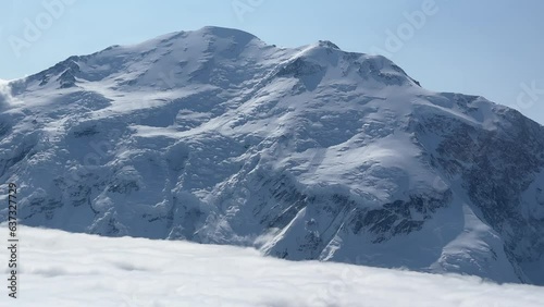 Denali mountains aerial landscape