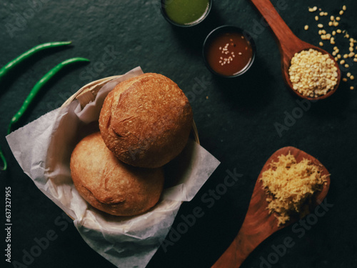 Dal Kachori Indian snack