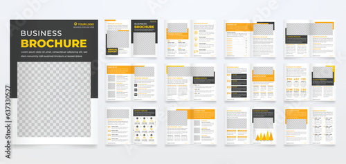 minimalist brochure template with modern concept and minimalist layout use for business profile and product catalog