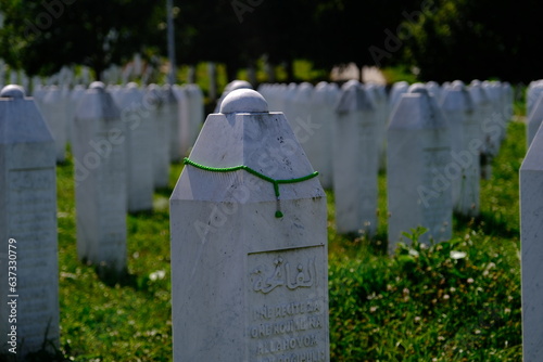 grounds of the Srebrenica Memorial Cemetery