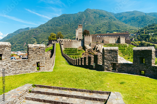 Castle of Castelgrande. Bellinzona. Switzerland photo