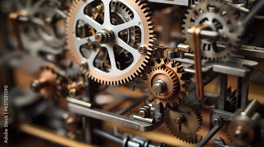 old watch mechanism. Generative Ai old watch mechanism. Generative Ai