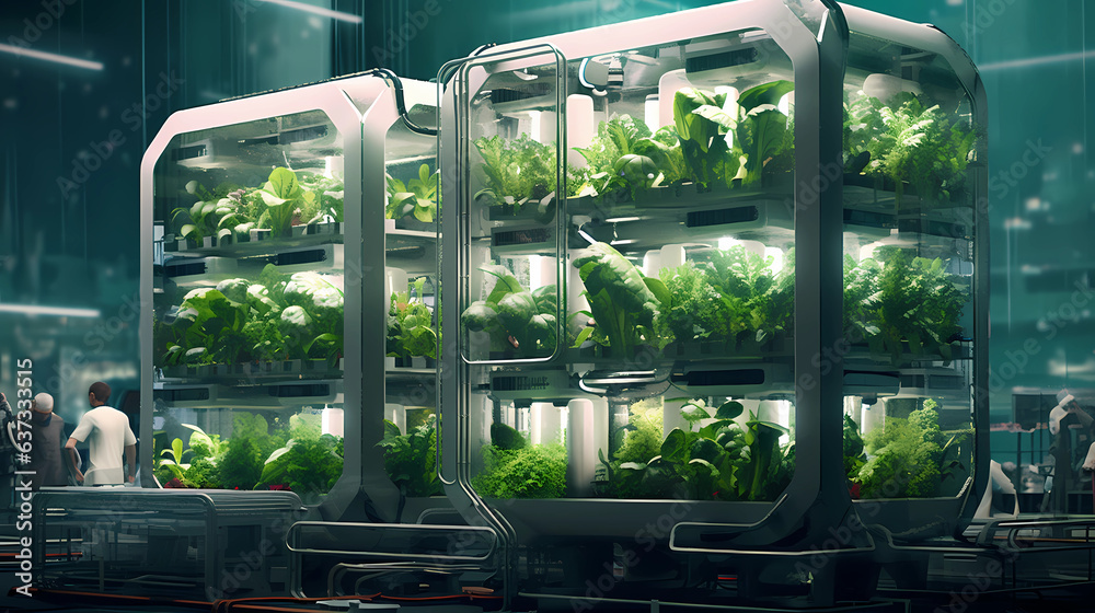 A high-tech greenhouse