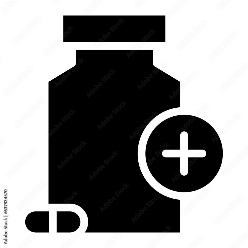 pill bottle glyph 