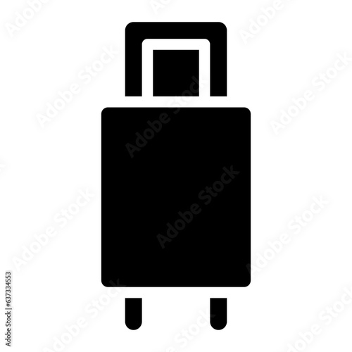 travel bag glyph 