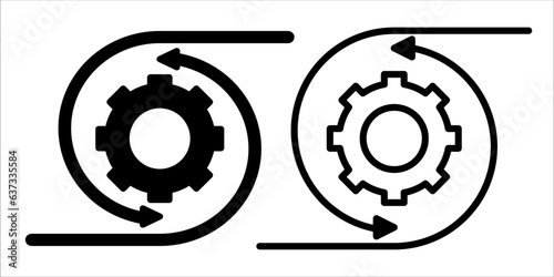 VECTOR RESILIENCE ICON IN STROKE AND FILL VERSION