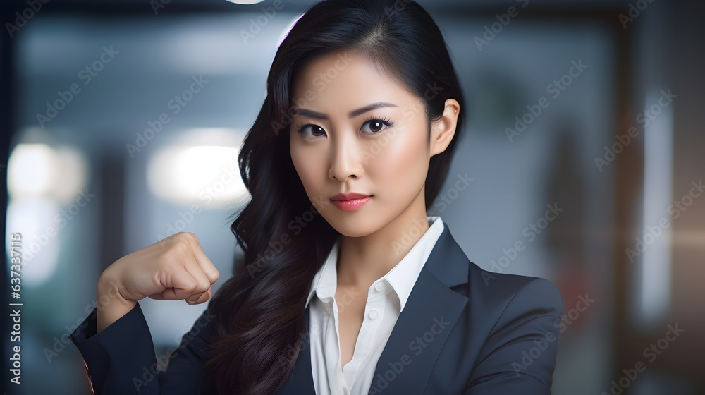 A stylish woman in a suit posing confidently for a picture A stylish woman in a suit posing confidently for a picture