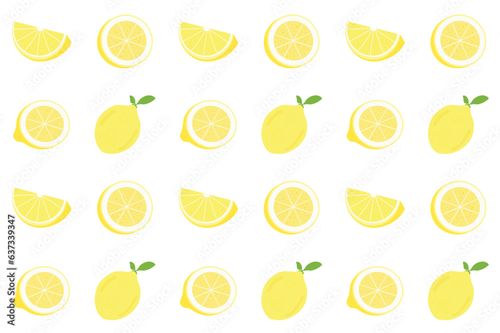 lemon herb vector seamless pattern background lemon herb vector seamless pattern background