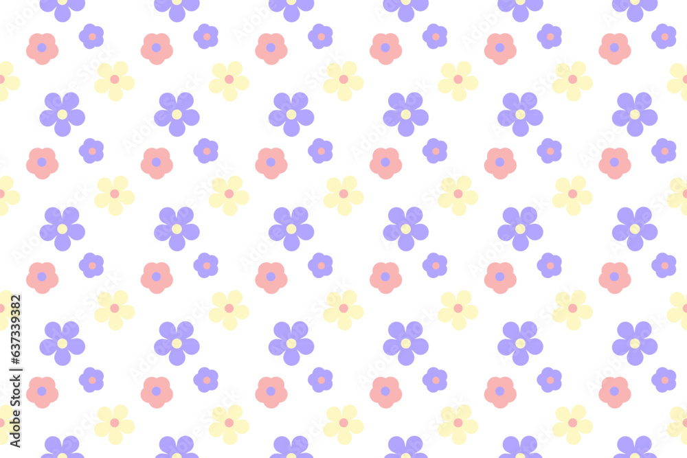 a tiny flower vector seamless pattern ep39