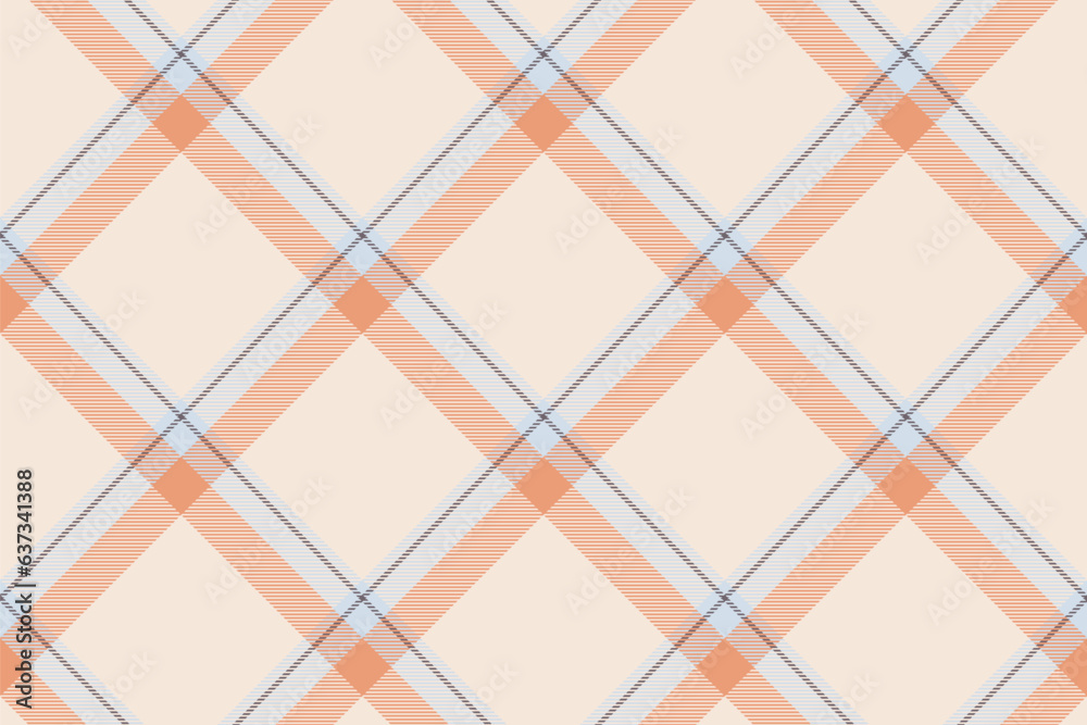 Fototapeta premium Tartan plaid background, diagonal check seamless pattern. Vector fabric texture for textile print, wrapping paper, gift card, wallpaper.