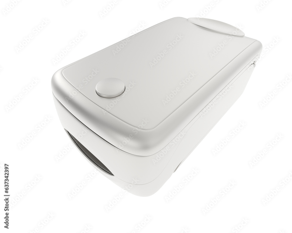 Medical pulse meter isolated on transparent background. 3d rendering - illustration Medical pulse meter isolated on transparent background. 3d rendering - illustration