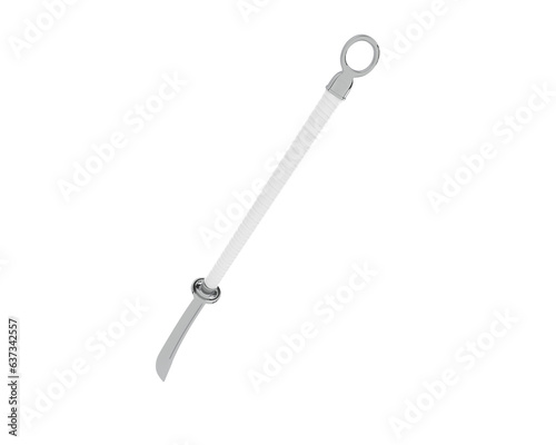 Medieval weapon isolated on transparent background. 3d rendering - illustration © Elena