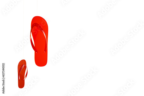 flip flops isolated on transparent background