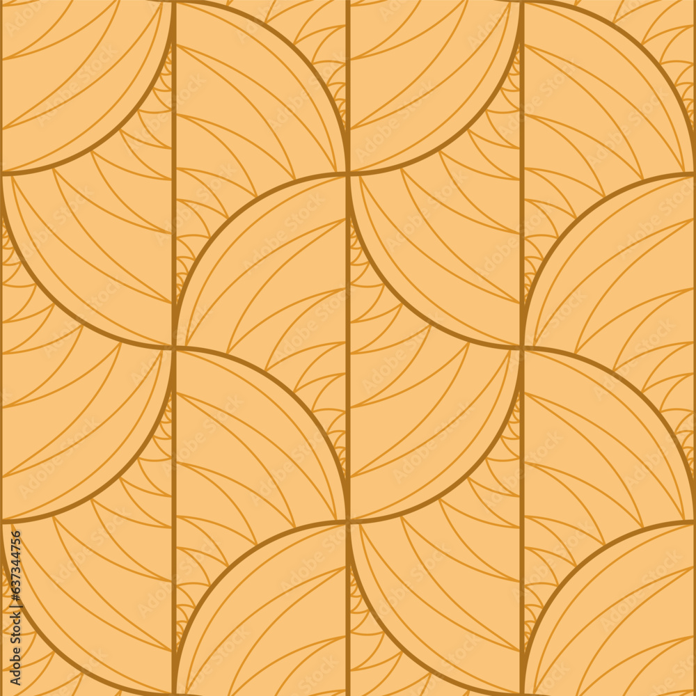 Seamless pattern with geometric shapes, ornament different colors, 1000x1000 pixels. Vector graphic