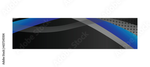 Abstract dynamic wavy horizontal header or banner design vector