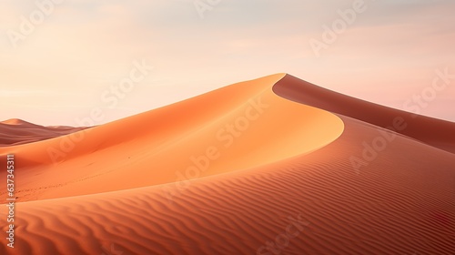 Sand dunes in the desert made with Ai generative technology