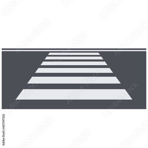 横断歩道のイラスト素材　ベクター