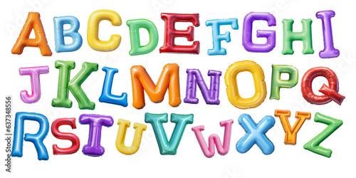 Colorful Air Mattress Alphabet