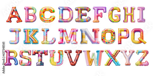 Colorful Air Mattress Alphabet