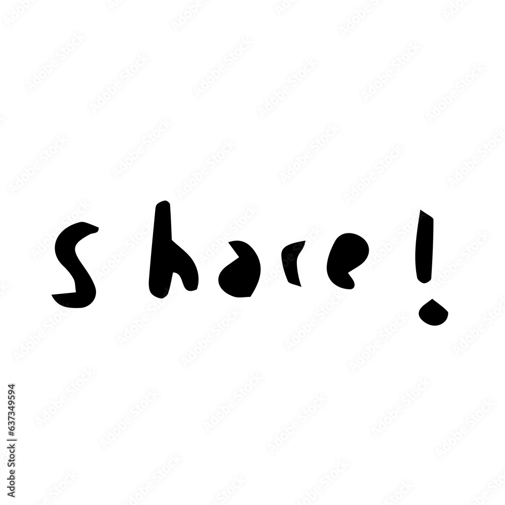 share handwriting element share handwriting element