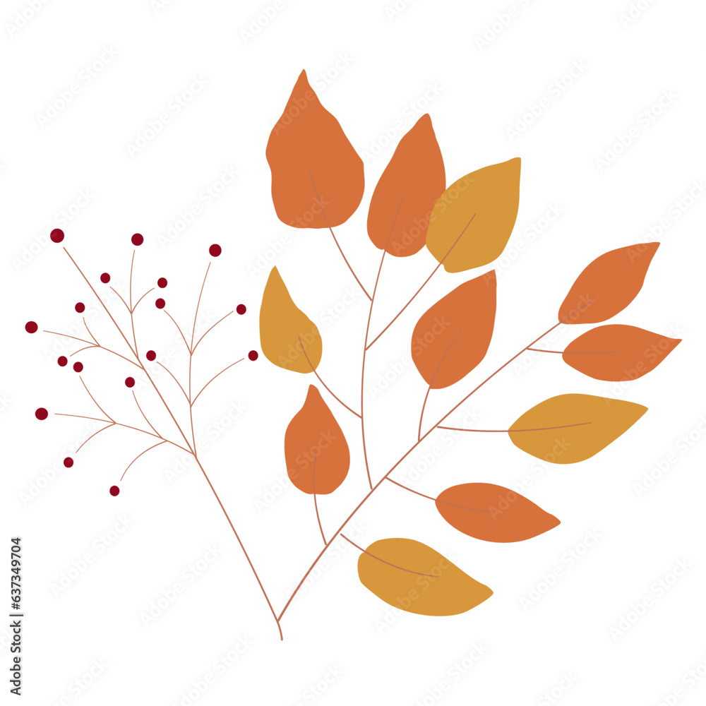 Dry leaves on a fall season
