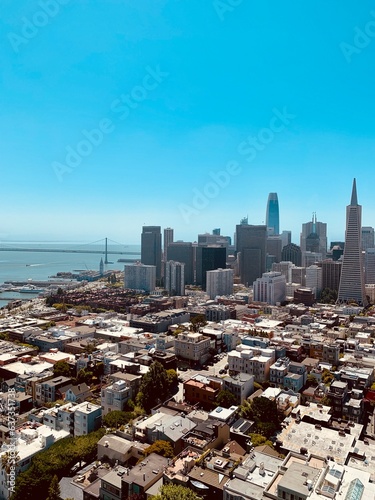 View of San Francisco from the Coit Tower photo