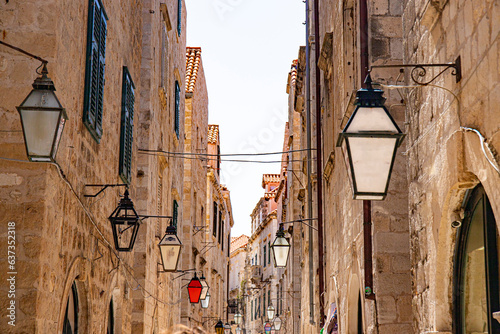 Fototapeta Naklejka Na Ścianę i Meble -  Dubrovnik in adriatic mediterranean sea  in south croatia