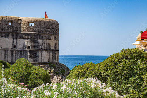 Fototapeta Naklejka Na Ścianę i Meble -  Dubrovnik in adriatic mediterranean sea  in south croatia