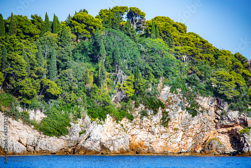 Fototapeta Naklejka Na Ścianę i Meble -  Dubrovnik in adriatic mediterranean sea  in south croatia