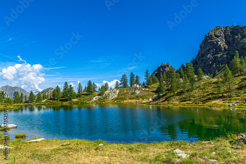 Il lago nero di Rocca la Meja, in alta Valle Maira, nel sud del Piemonte