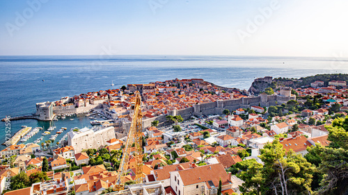 Fototapeta Naklejka Na Ścianę i Meble -  Dubrovnik in adriatic mediterranean sea  in south croatia
