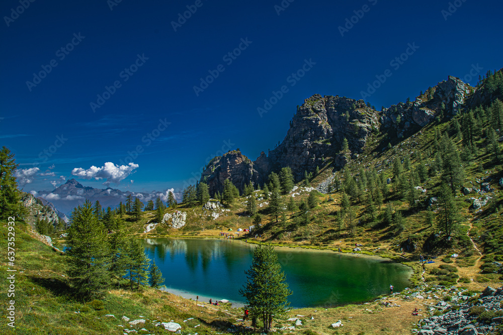 Il lago nero di Rocca la Meja, in alta Valle Maira, nel sud del Piemonte